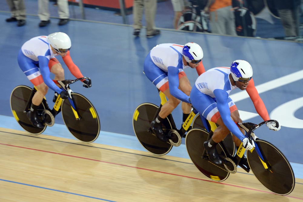 France men team sprint, London 2012 Olympic Games, track day one