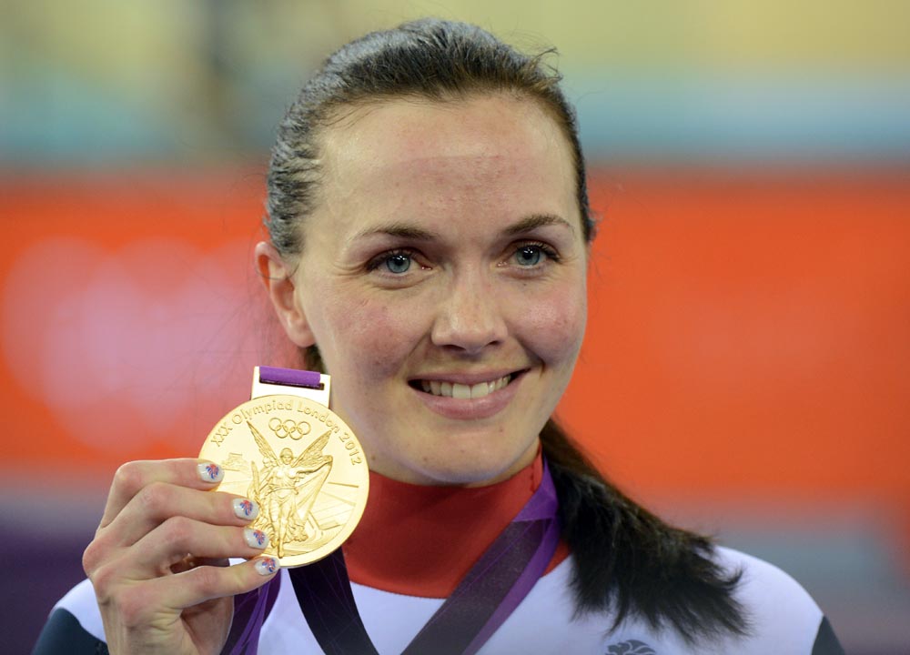 Victoria Pendleton, keirin gold, London 2012 Olympic Games, track day two