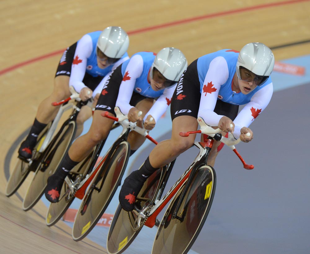 Canada, team pursuit, London 2012 Olympic Games, track day two
