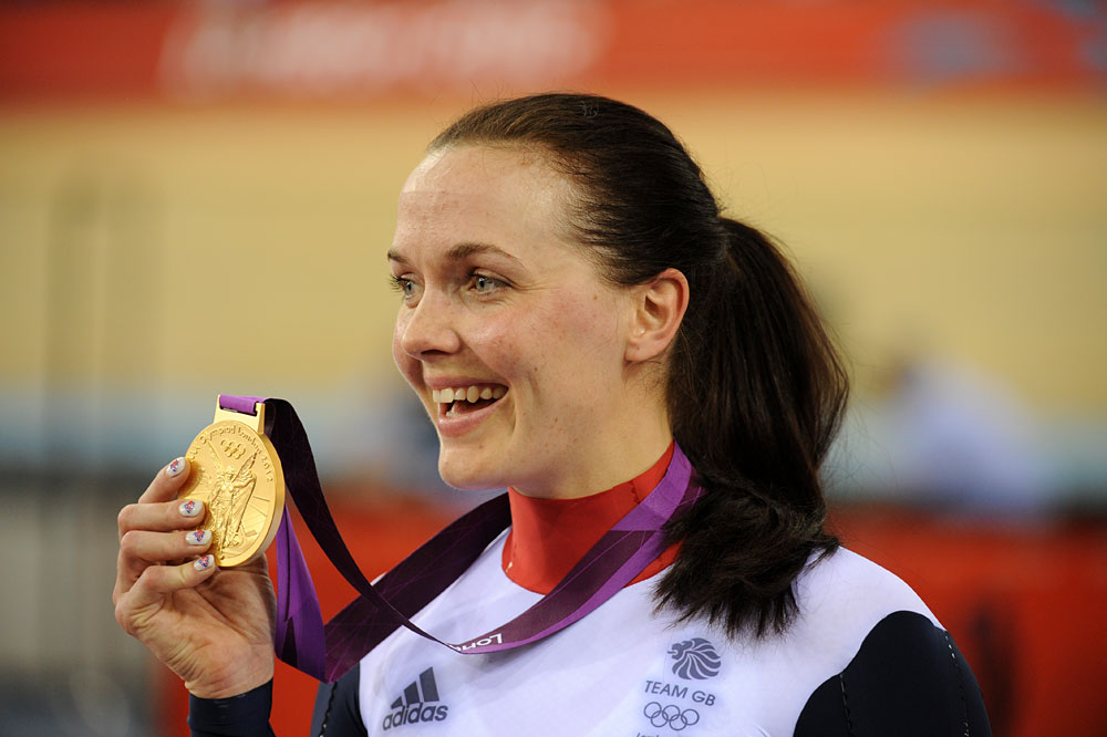 Victoria Pendleton wins keirin, London 2012 Olympic Games, track cycling day two