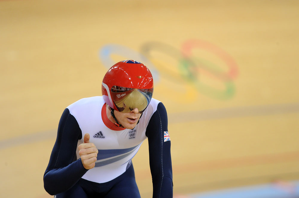Ed Clancy, omnium, London 2012 Olympic Games, track day three morning session