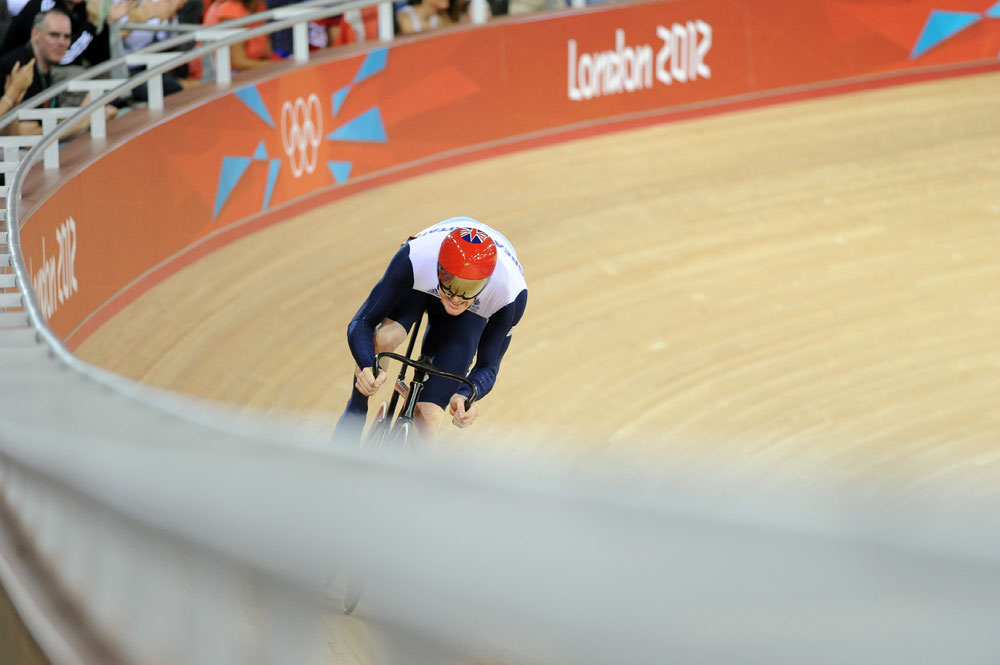 Ed Clancy, omnium, London 2012 Olympic Games, track day three morning session