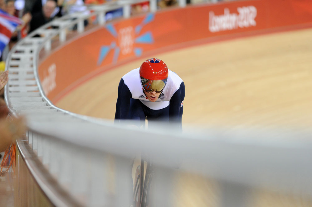Ed Clancy, omnium, London 2012 Olympic Games, track day three morning session