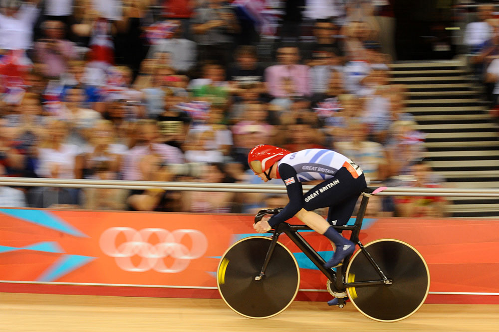 Ed Clancy, omnium, London 2012 Olympic Games, track day three evening session