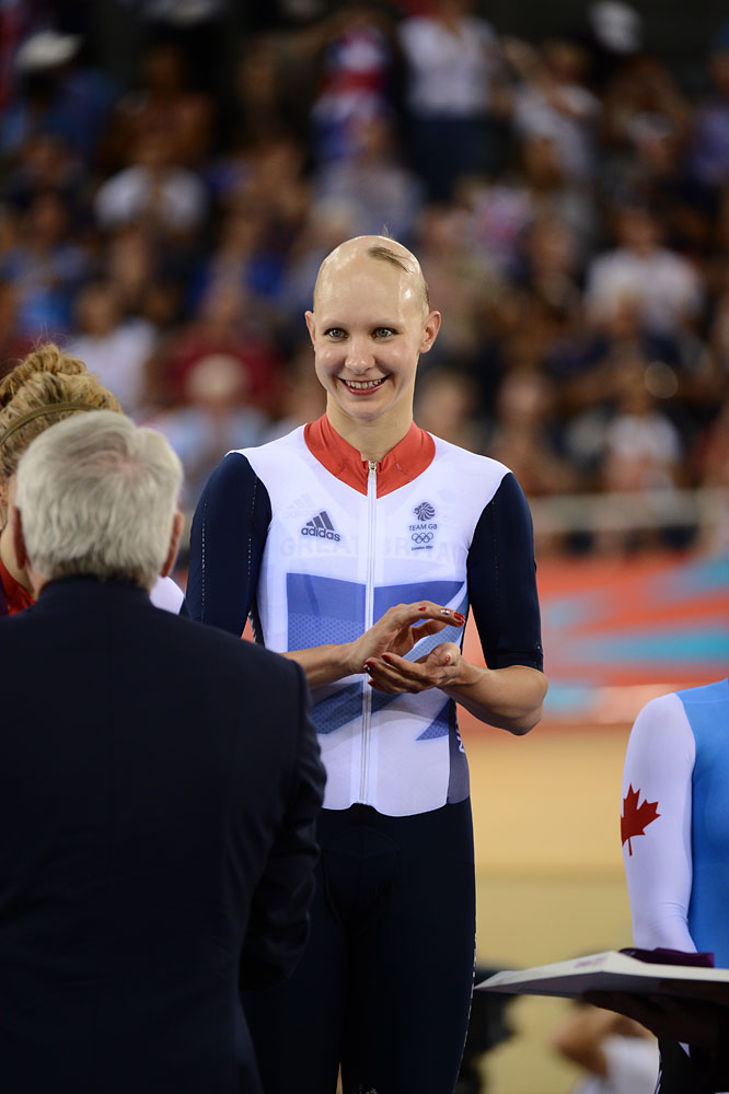 london12-trk-eve-POC-DAY-3-0847.jpg Joanna Rowsell, team pursuit gold, London 2012 Olympic Games, track day three evening session