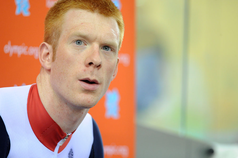Ed Clancy, London 2012 Olympic Games, track cycling day two Ed Clancy, London 2012 Olympic Games, track cycling day two