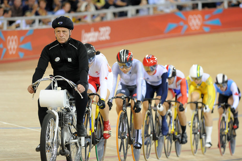 Keirin final, London 2012 Olympic Games, track cycling day two