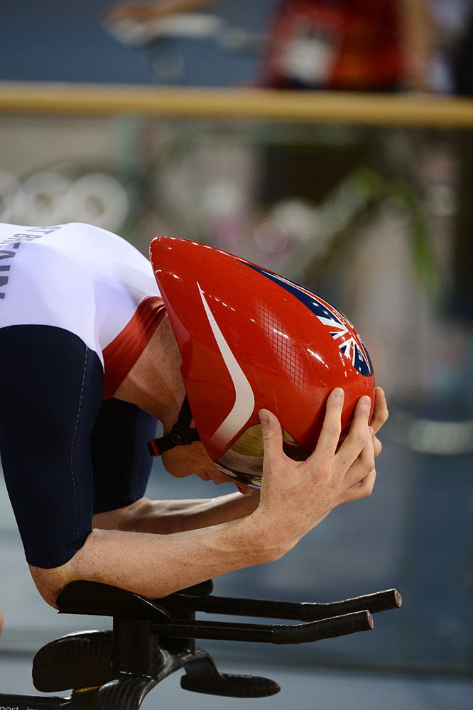 Ed Clancy, omnium, London 2012 Olympic Games, track day four morning session