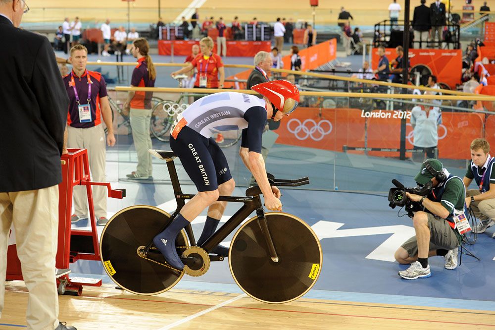 Ed Clancy, omnium, London 2012 Olympic Games, track day four morning session