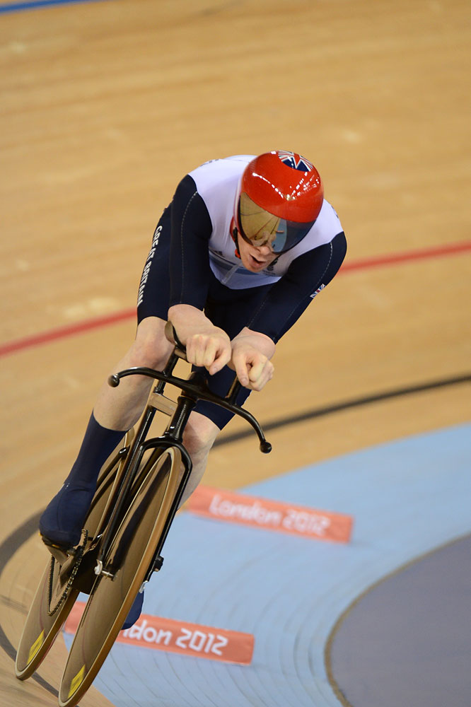 Ed Clancy, omnium, London 2012 Olympic Games, track day four morning session