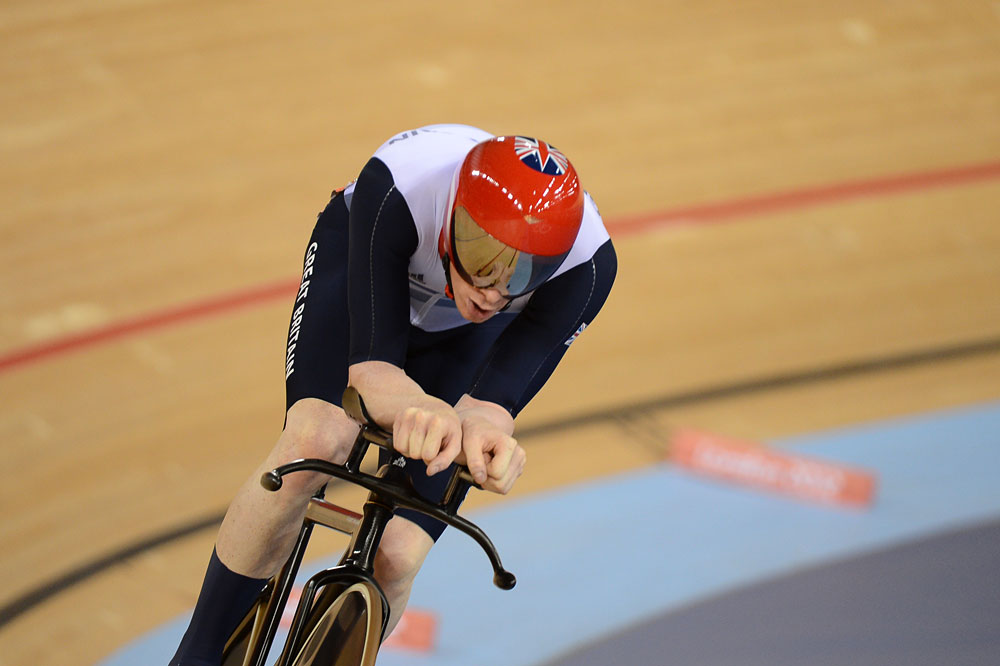 Ed Clancy, omnium, London 2012 Olympic Games, track day four morning session