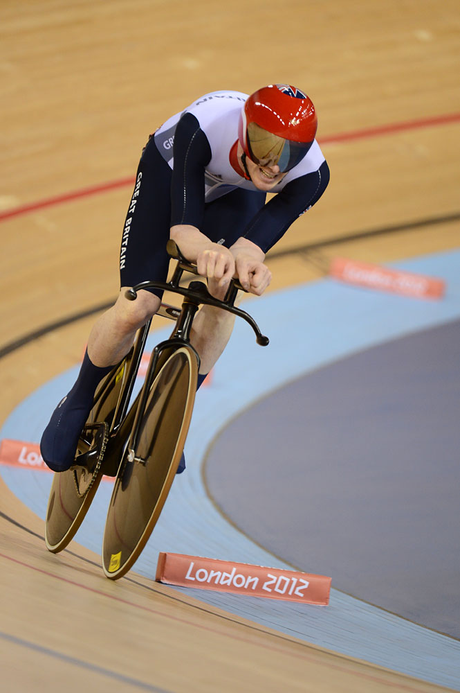 Ed Clancy, omnium, London 2012 Olympic Games, track day four morning session