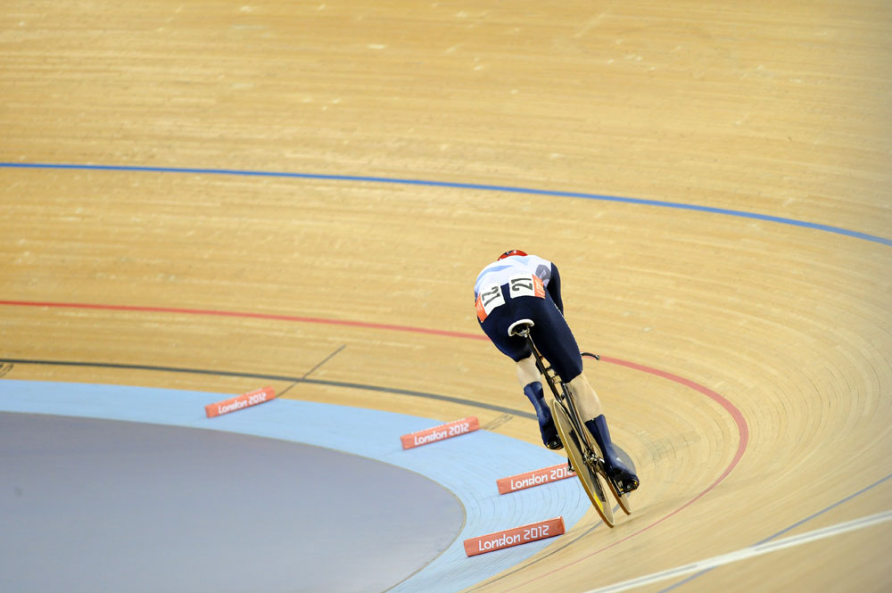 Ed Clancy, omnium, London 2012 Olympic Games, track cycling day four morning session