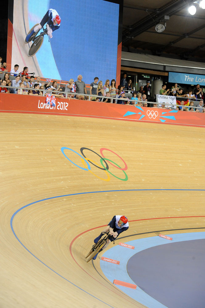 Ed Clancy, omnium, London 2012 Olympic Games, track cycling day four morning session
