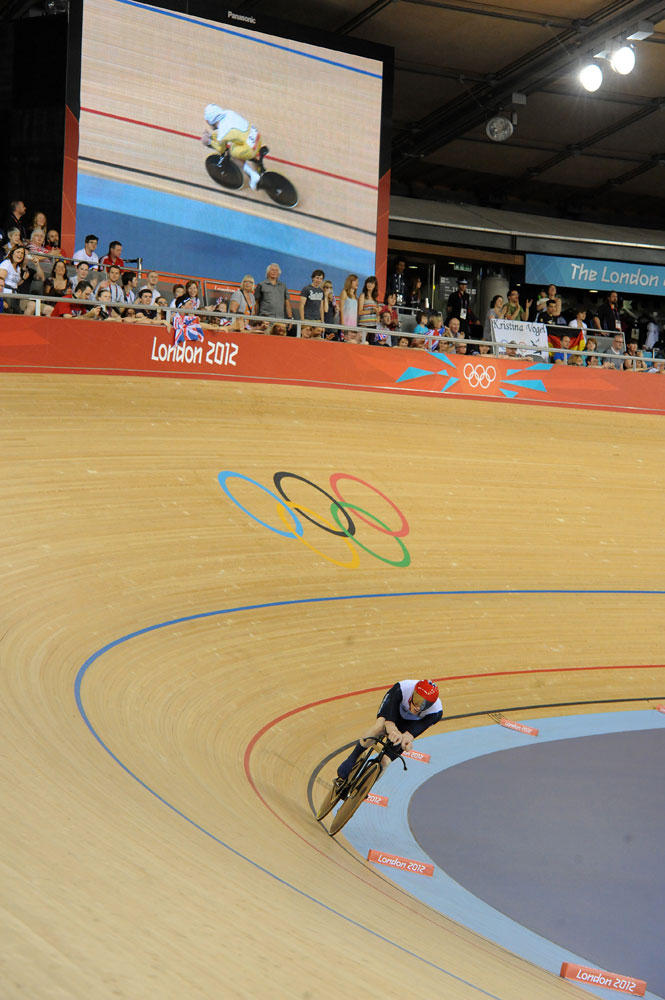 Ed Clancy, omnium, London 2012 Olympic Games, track cycling day four morning session