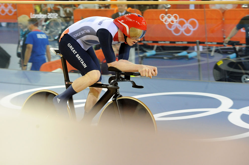 Ed Clancy, omnium, London 2012 Olympic Games, track cycling day four morning session