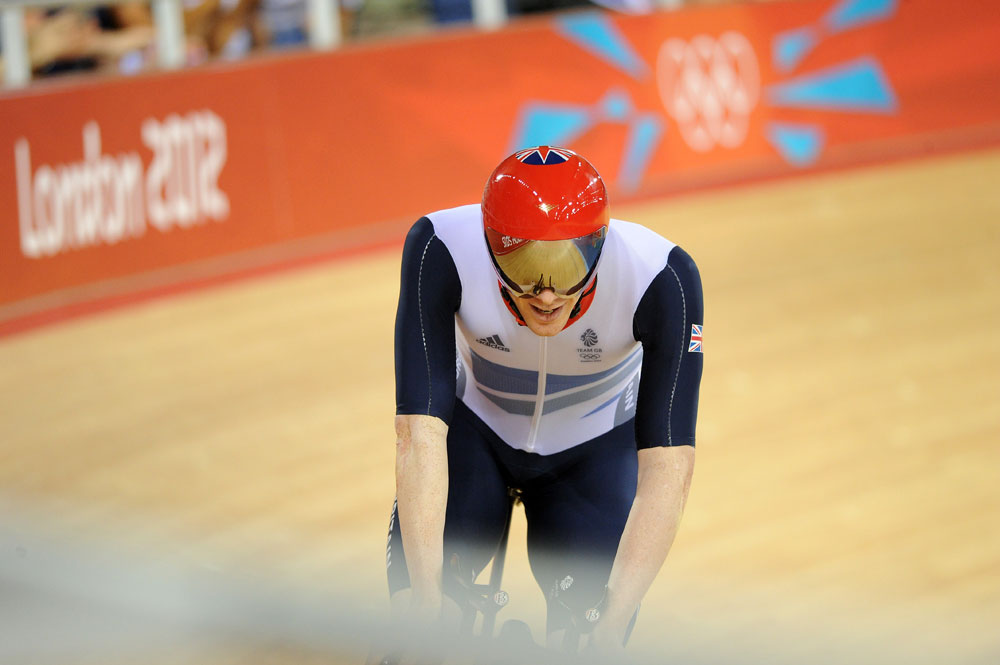 Ed Clancy, omnium, London 2012 Olympic Games, track cycling day four morning session