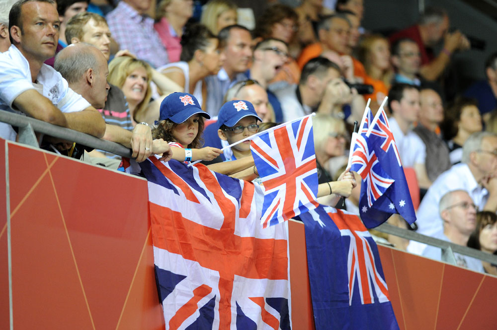 Crowd, London 2012 Olympic Games, track cycling day four morning session