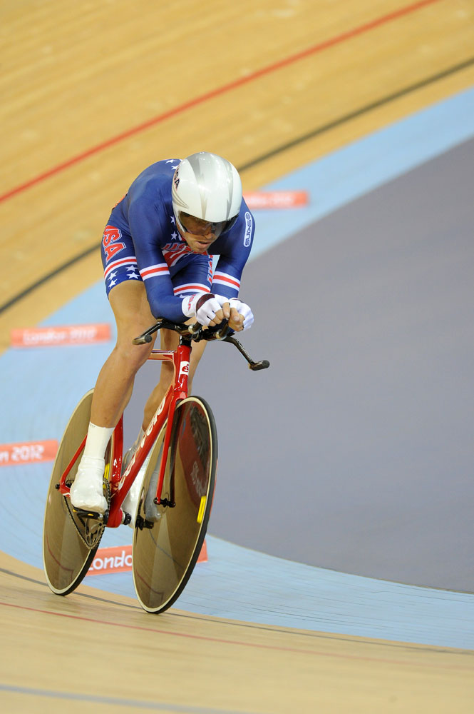 Bobby Lea, omnium, London 2012 Olympic Games, track cycling day four morning session