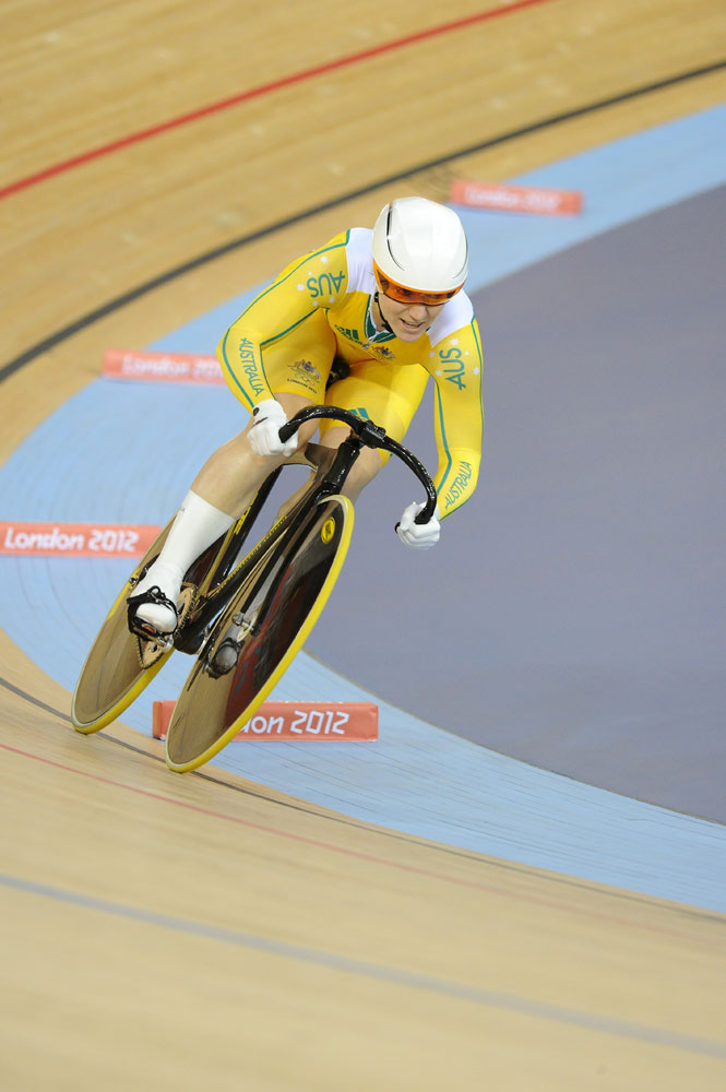 Anna Meares, sprint, London 2012 Olympic Games, track cycling day four morning session