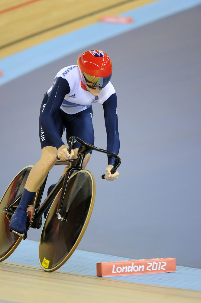 london12-track-aj-Pendleton.jpg Victoria Pendleton, sprint qualifying, London 2012 Olympic Games, track cycling day four morning session