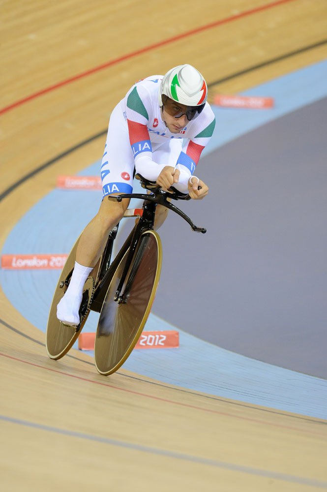 Elia Viviani, omnium, London 2012 Olympic Games, track cycling day four morning session