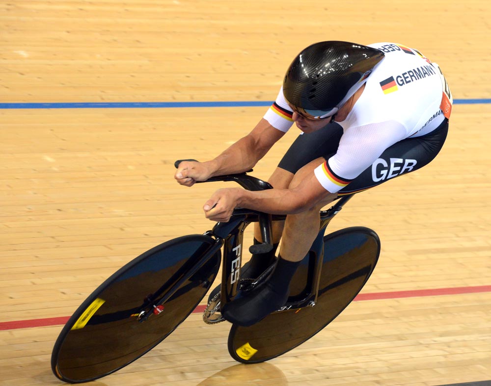 Kluge, omnium kilo, London 2012 Olympic Games, track day four evening session