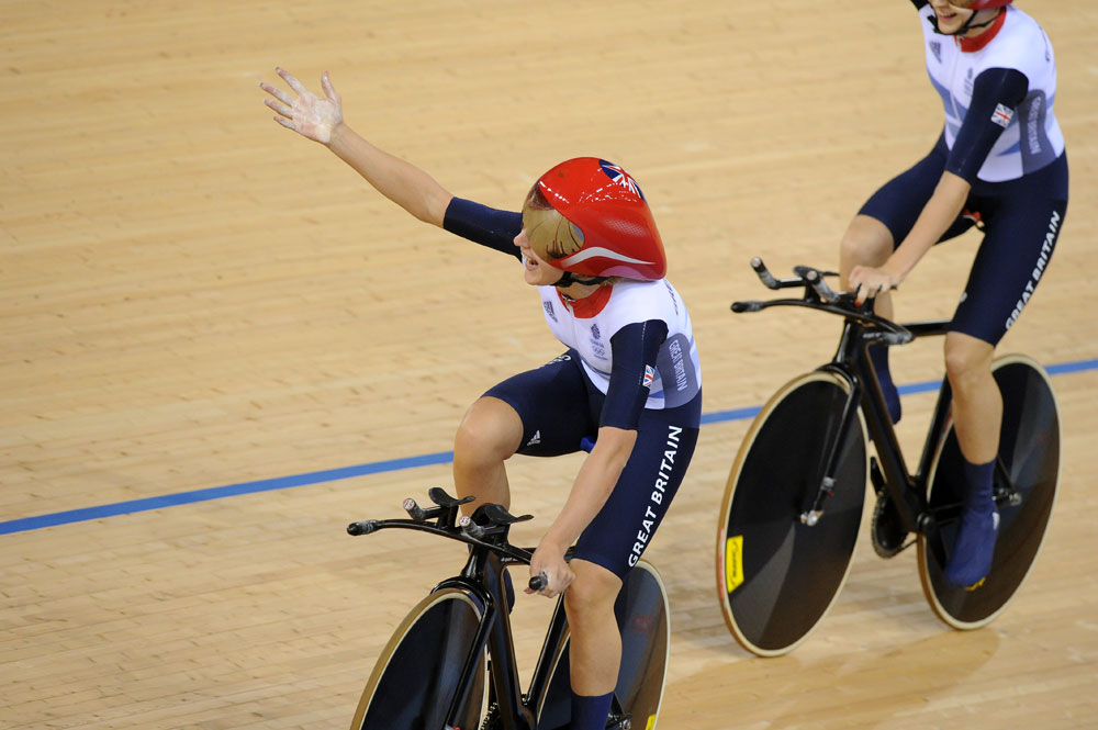 GB celebrate, London 2012 Olympic Games, track day three