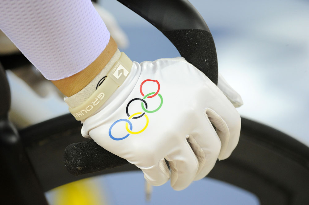 Robert Forstemann glove, London 2012 Olympic Games, track day three