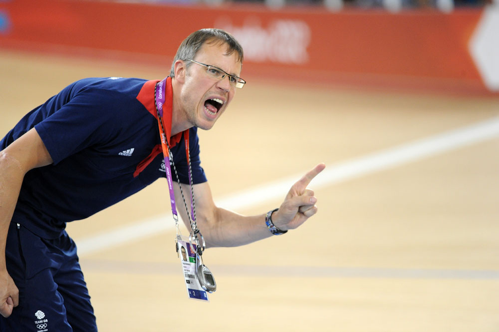 Paul Manning, GB coach, London 2012 Olympic Games, track day three Paul Manning, GB coach, London 2012 Olympic Games, track day three
