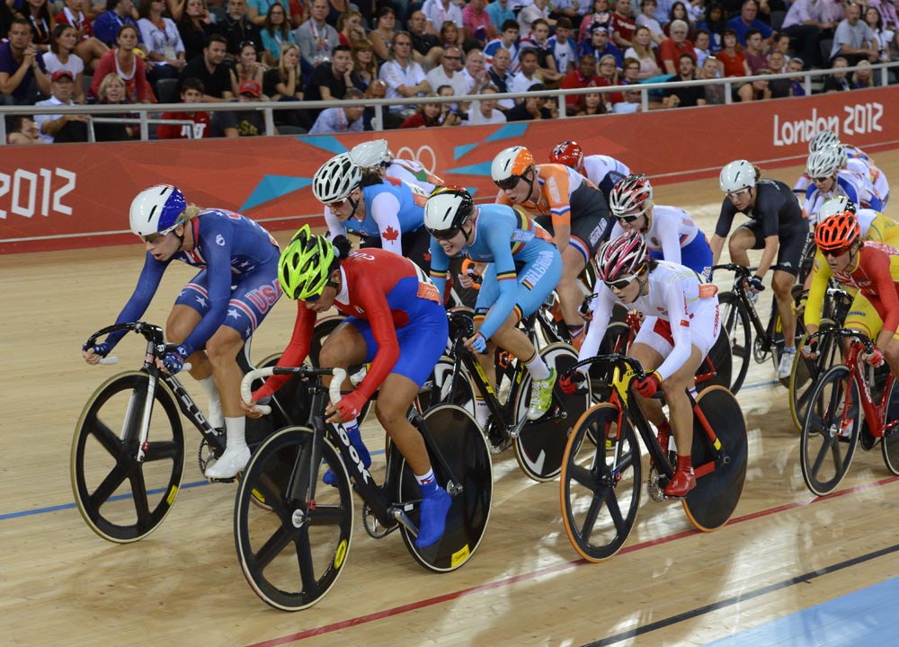 Points race, omnium, London 2012 Olympic Games, track day 5