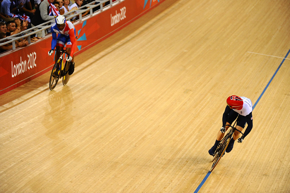 Bauge and Kenny, sprint final, London 2012 Olympic Games, track day five