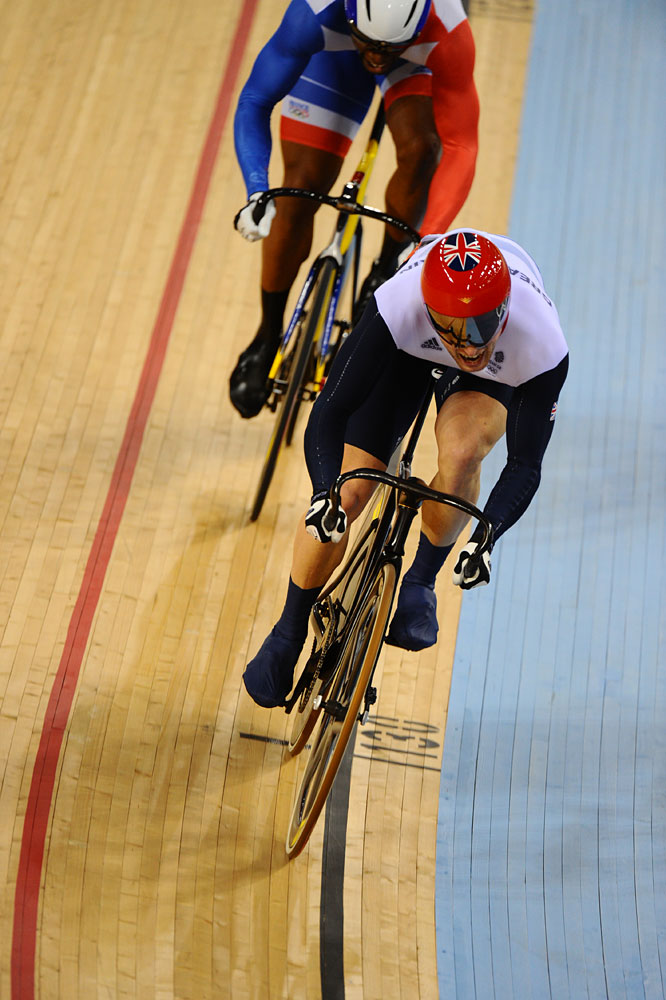 Bauge and Kenny, sprint final, London 2012 Olympic Games, track day five