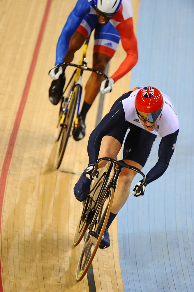 Bauge and Kenny, sprint final, London 2012 Olympic Games, track day five