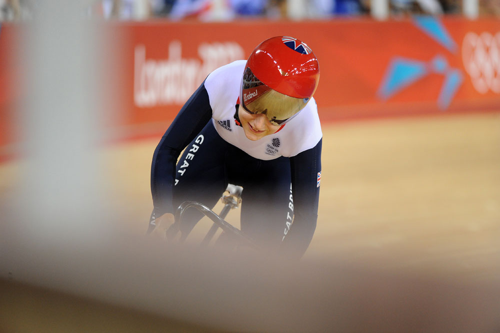 Laura Trott, flying lap, London 2012 Olympic Games, track day five