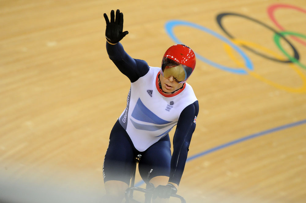 Chris Hoy, keirin, London 2012 Olympic Games, track day six morning session