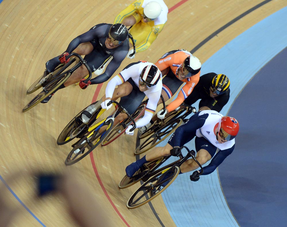 Men's keirin final, London 2012 Olympic Games, track day six
