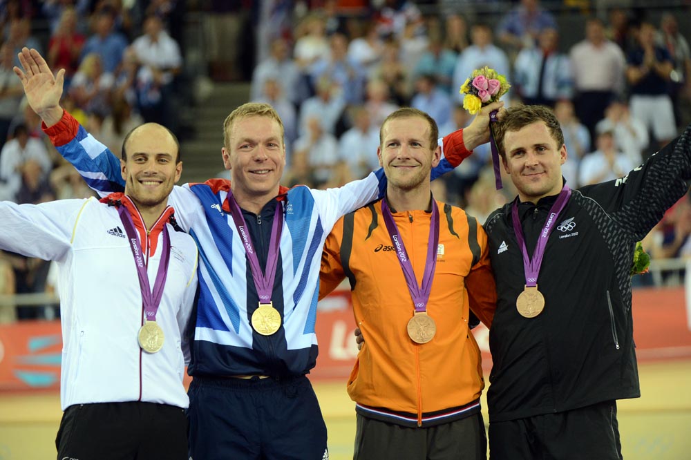 Keirin podium, London 2012 Olympic Games, track day six