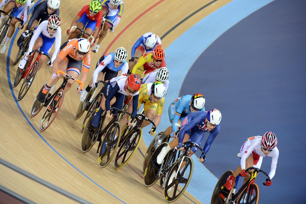 Omnium scratch race, London 2012 Olympic Games, track day six