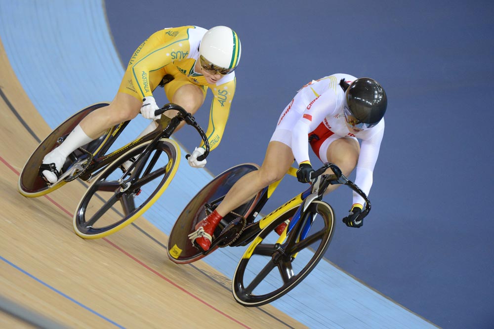 Anns Meares and Guo Shuang, sprint, London 2012 Olympic Games, track day six