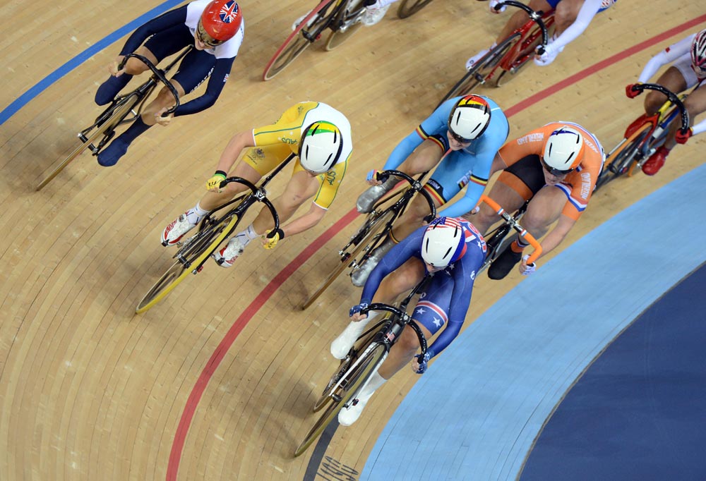 Women's omnium scratch race, London 2012 Olympic Games, track day six