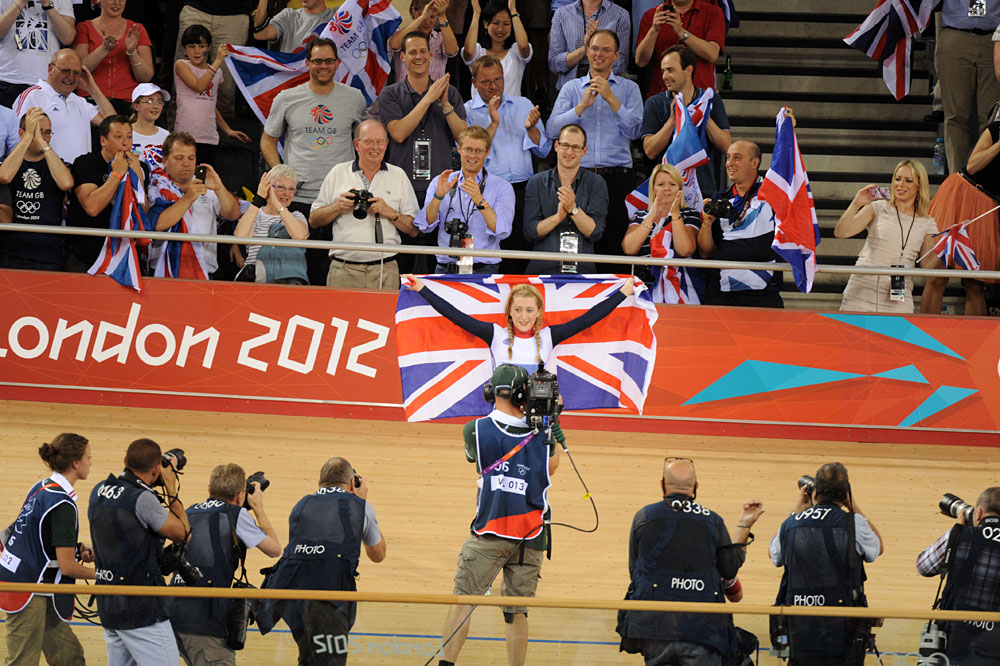 Laura Trott wins omnium, London 2012 Olympic Games, track day six