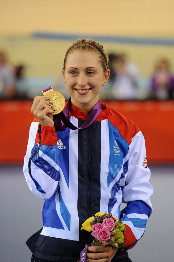 Laura Trott, omnium gold, London 2012 Olympic Games, track day six