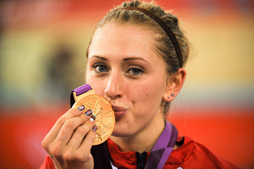 Laura Trott, omnium gold, London 2012 Olympic Games, track day six