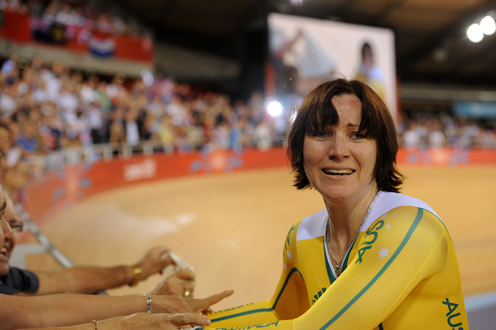 Anna Meares, sprint winner, London 2012 Olympic Games, track day six