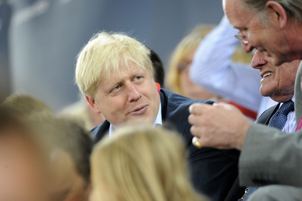 Boris Johnson, London 2012 Olympic Games, track day six Boris Johnson, London 2012 Olympic Games, track day six
