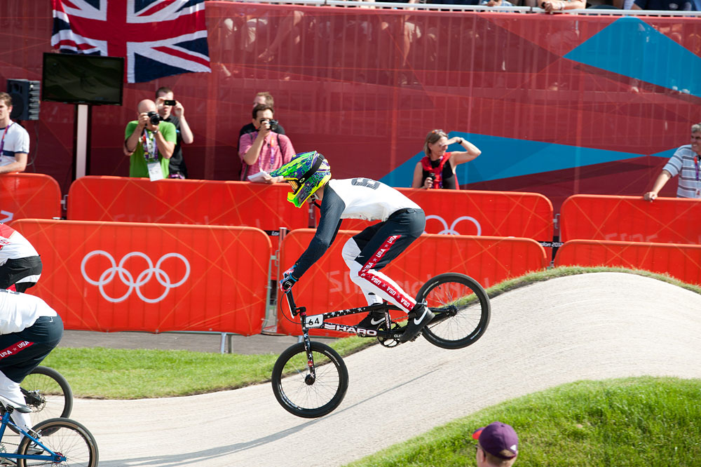 Nicholas Long, BMX men's quarter finals, London 2012 Olympic Games