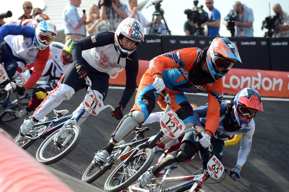 van der Biezen, semi-final, BMX finals, London 2012 Olympic Games