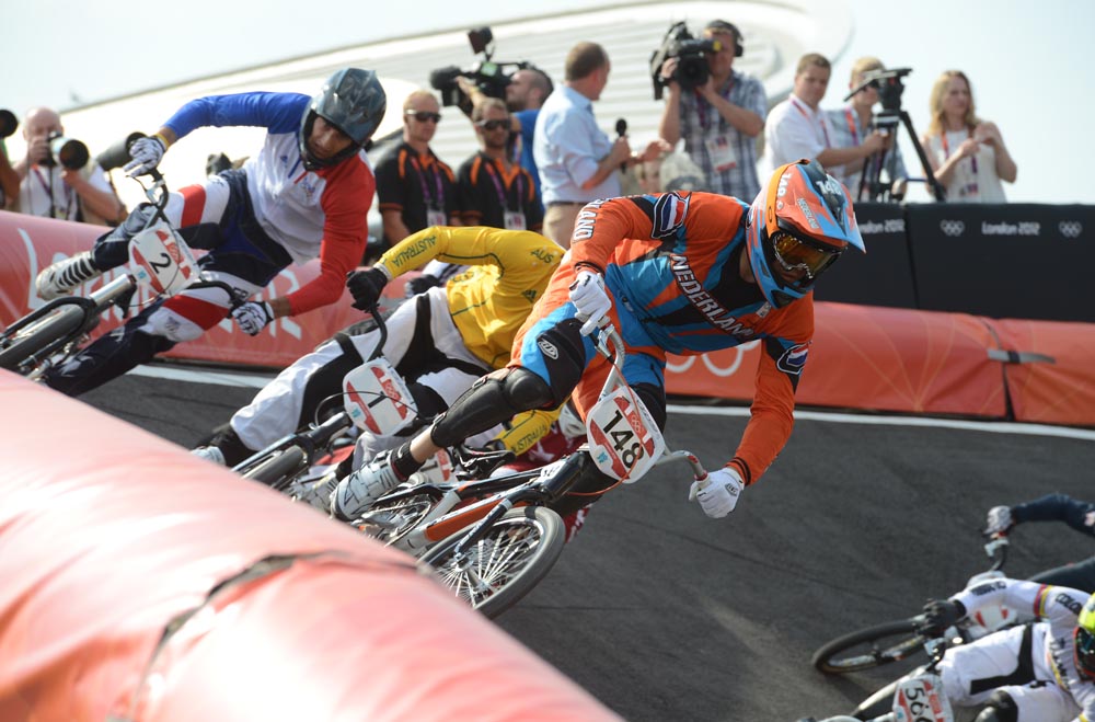 Van Gendt, semi-final, BMX finals, London 2012 Olympic Games