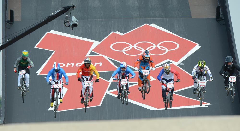 Men's semi-finals, BMX finals, London 2012 Olympic Games